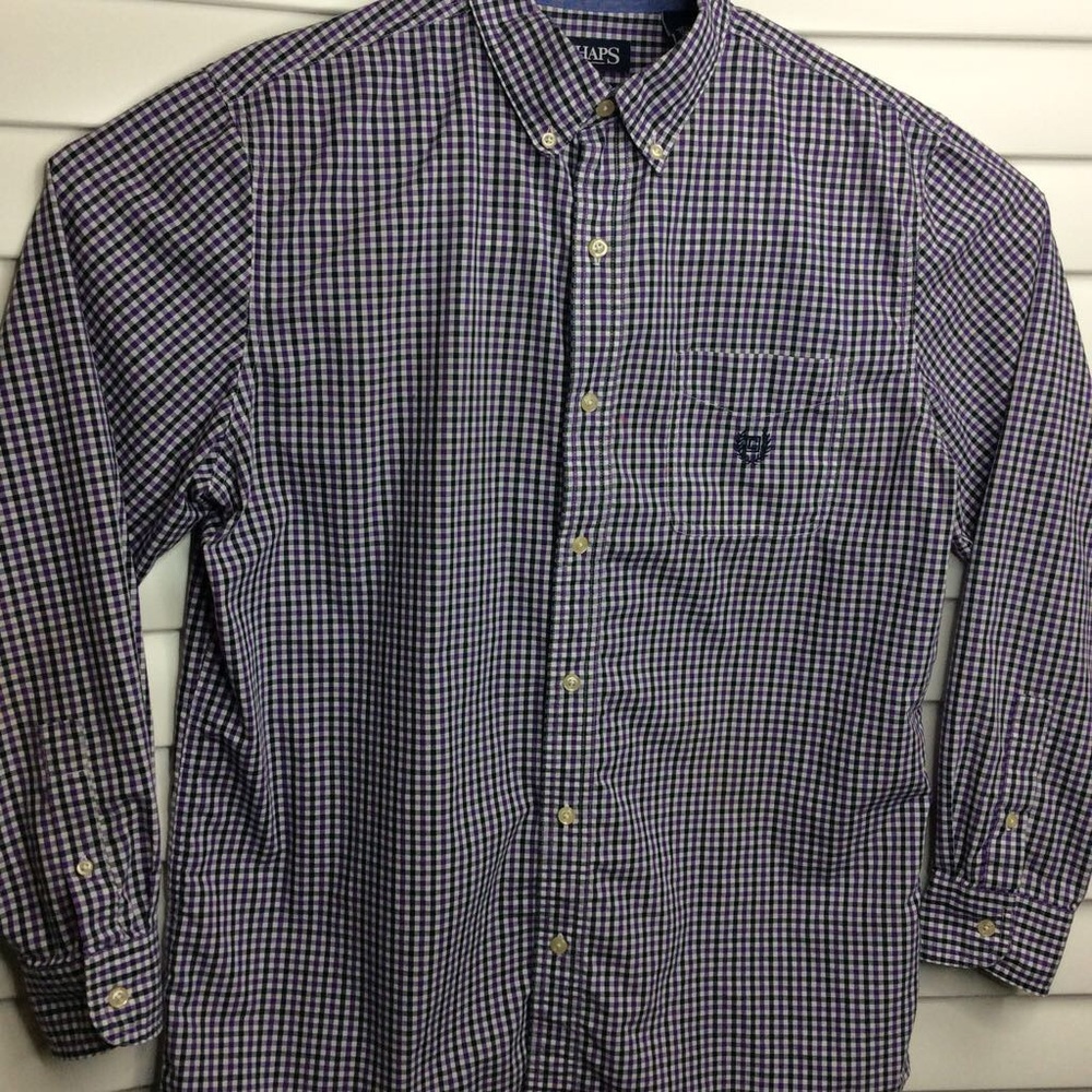 🚫sold🚫Chaps Men’s Long Sleeve Plaid Shirt